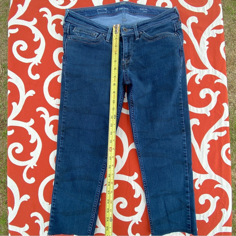 Levi’s Jeans Slight Curve Modern Rise Skinny Cutoff Jeans size 27 4